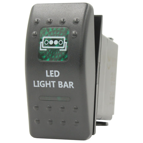 Green LED Rocker Switch by Switch Boss - 93 Styles Available!