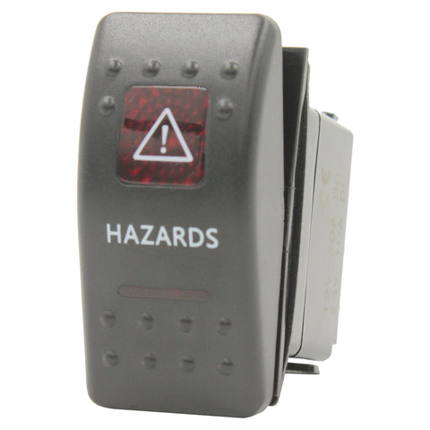 Red LED Rocker Switch by Switch Boss - 93 Styles Available!