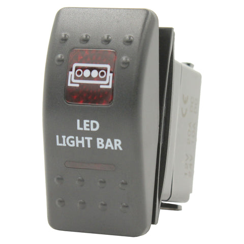 Red LED Rocker Switch by Switch Boss - 93 Styles Available!