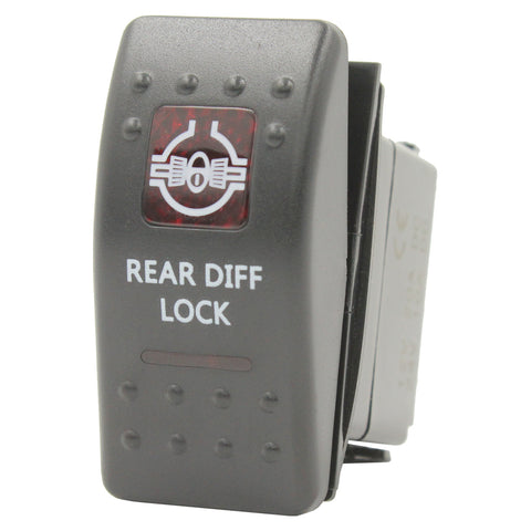 Red LED Rocker Switch by Switch Boss - 93 Styles Available!