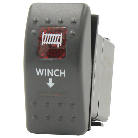 Red LED Rocker Switch by Switch Boss - 93 Styles Available!