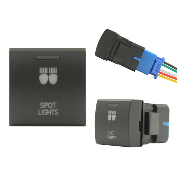 push switch toyota square spot lights