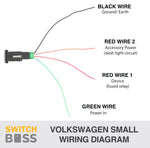 Volkswagen Small Left Switch wiring diagram