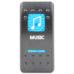 Rocker Switch Cover Music