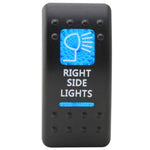 Rocker Switch Cover Rights Side Lights